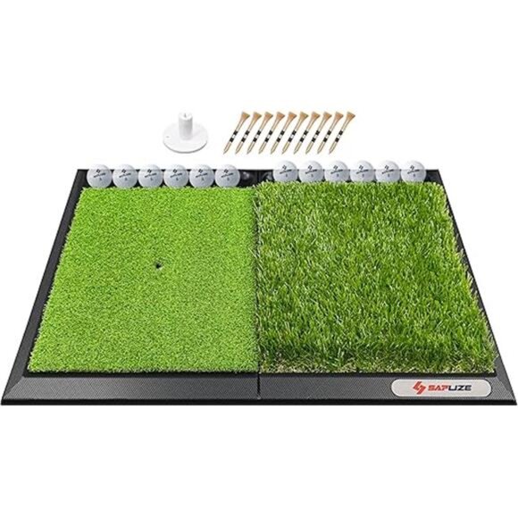 Foldable Heavy-Duty Golf Hitting Mat, Practice Mat with 10mm EVA Rubber Backing - Picture 7 of 7